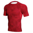 Men’s Gym Compression Shirt – Short Sleeve Workout Training & MMA BJJ Rash Guard