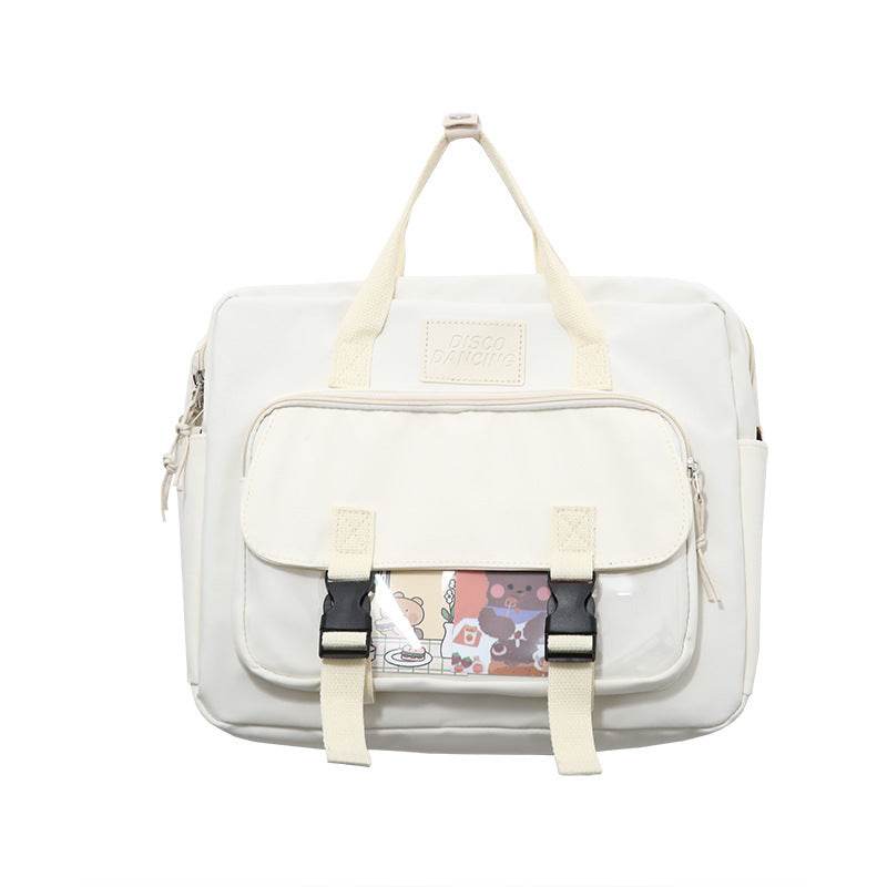 Lightweight College Soft Girl Tote Backpack Laptop Bag