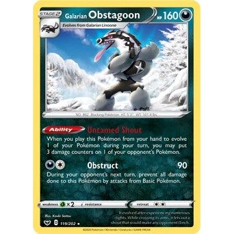 Galarian Obstagoon (119/202) (PR)