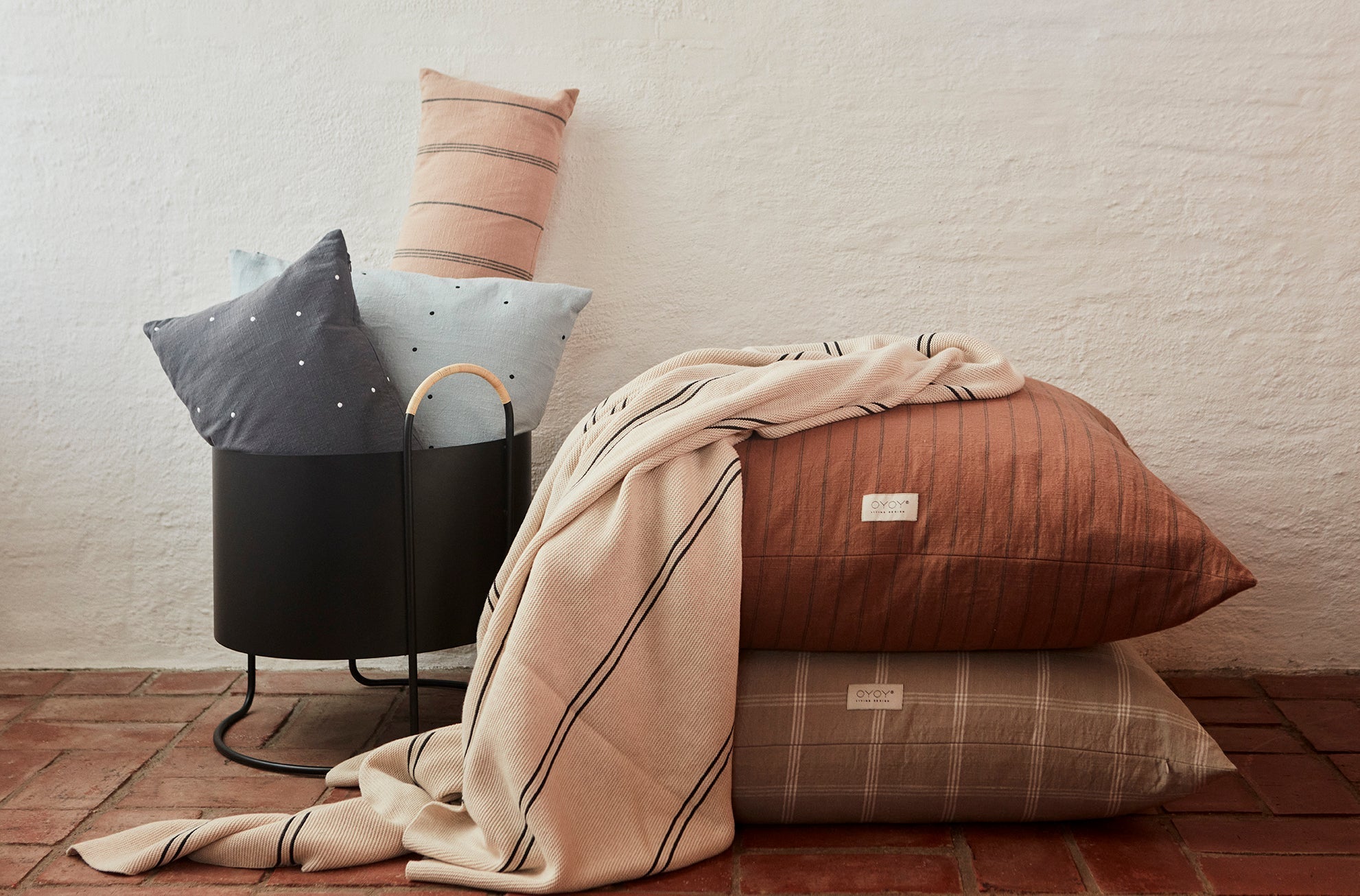 Blanket Rivi Living - Offwhite / Black