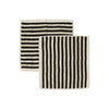 Raita Wash Cloth - Pack of 2 - Clay / Black