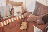 Cushion Aya Quilted - Caramel / Blue