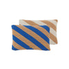 Takara Cushion - Optic Blue / Camel