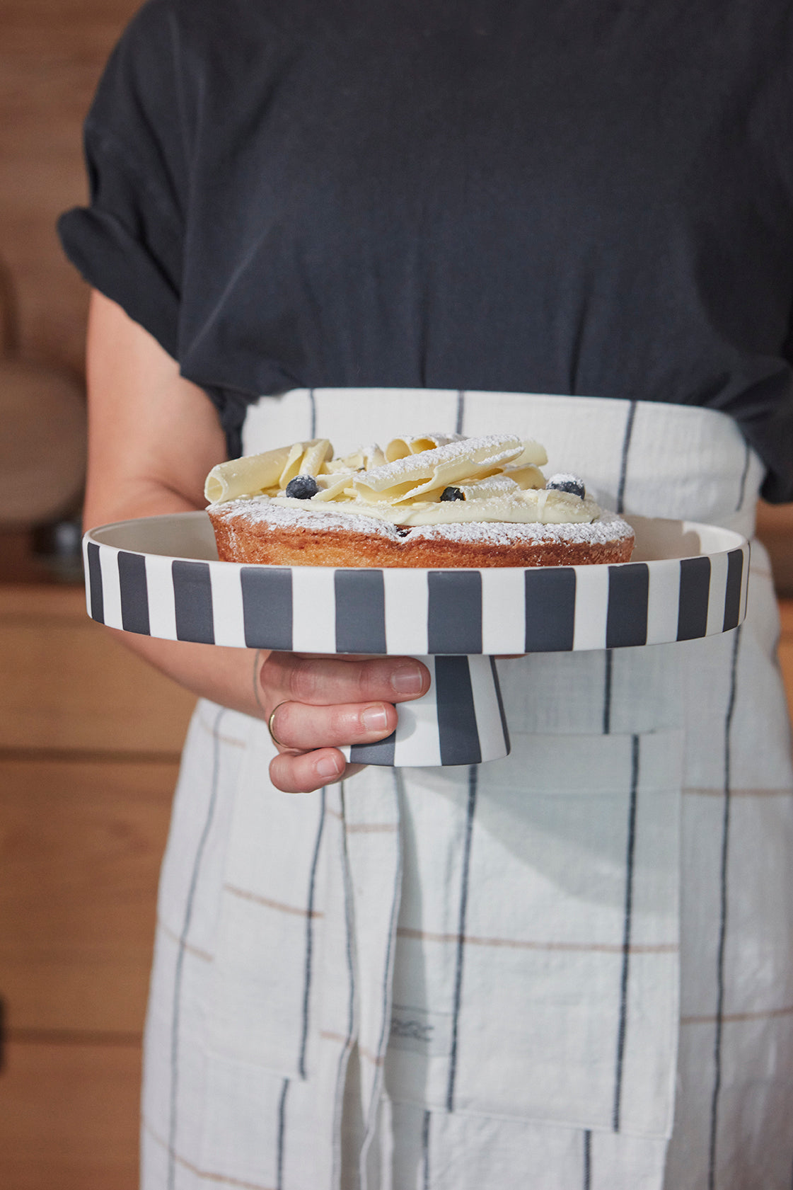 Gobi Apron - Chef - Offwhite / Caramel