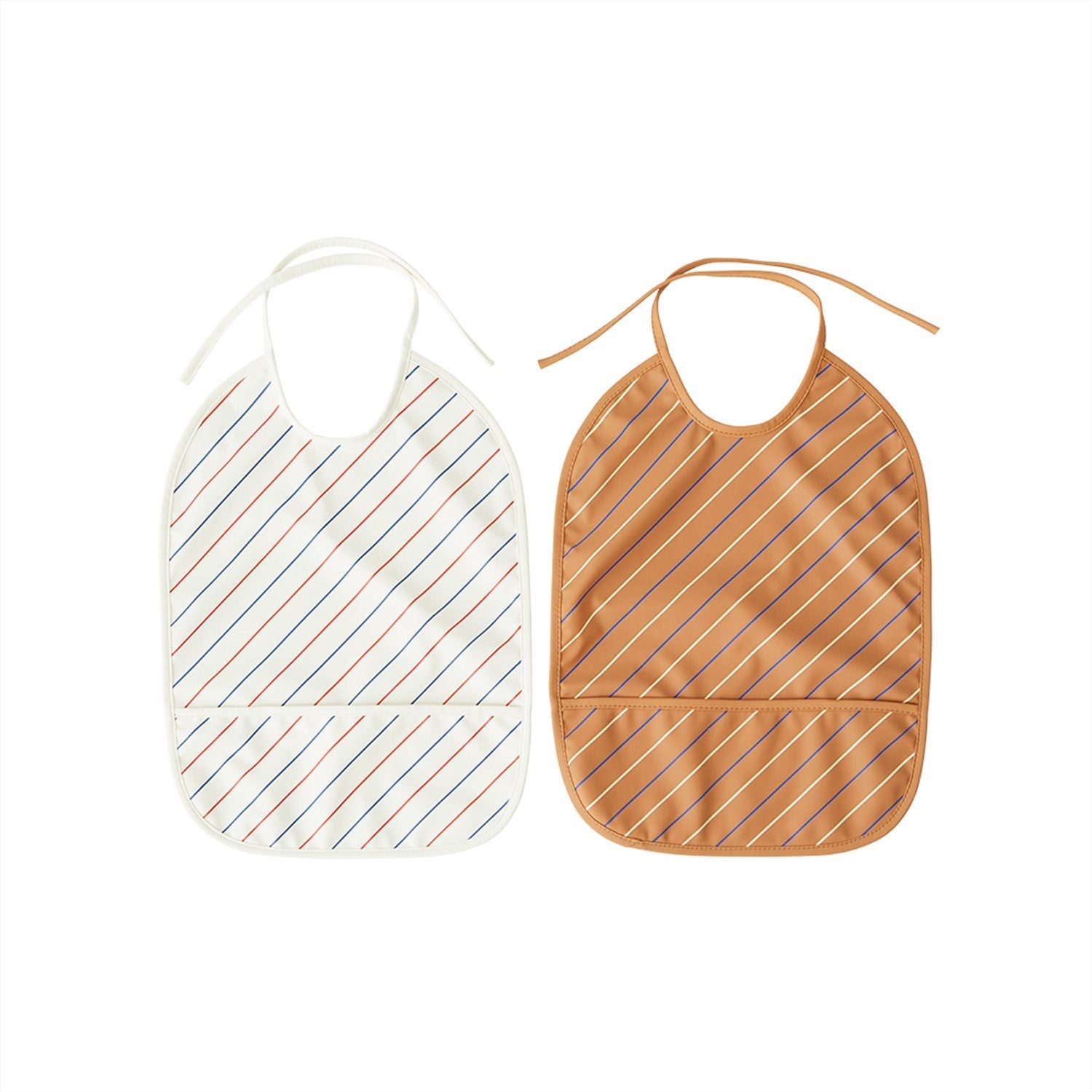 Bib Striped - Pack of 2 - Mellow / Caramel