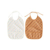 Bib Striped - Pack of 2 - Mellow / Caramel