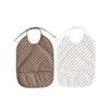 Bib Striped - Pack of 2 - Mellow / Choko