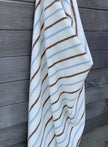 Raita Towel - 100x150 cm - Caramel / Ice Blue