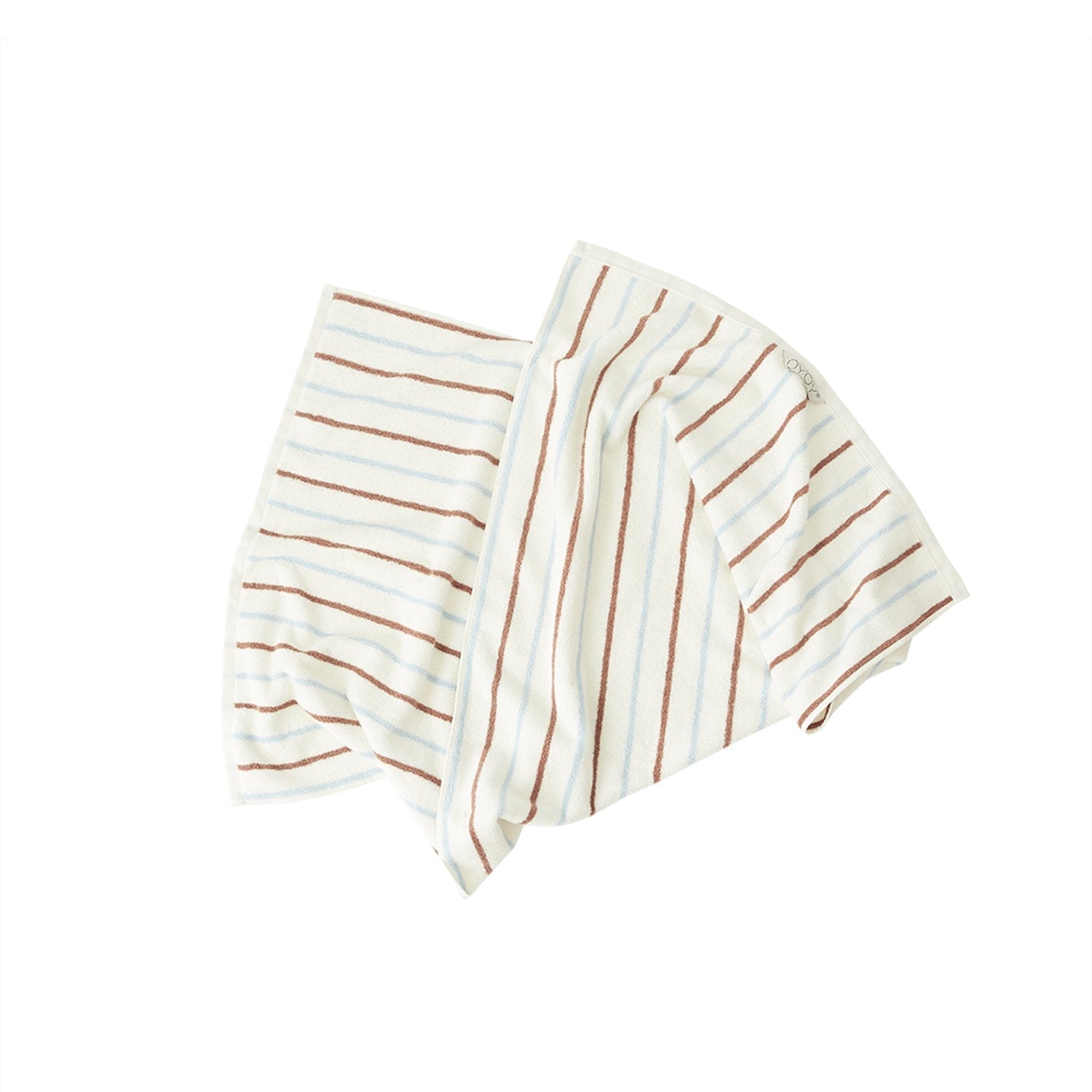 Raita Towel - 50x100 cm - Caramel / Ice Blue