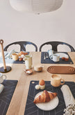 Inka Lunch/Dessert Plate - Pack of 2 - White / Light Brown