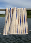 Raita Towel - 100x150 cm - Caramel / Optic Blue