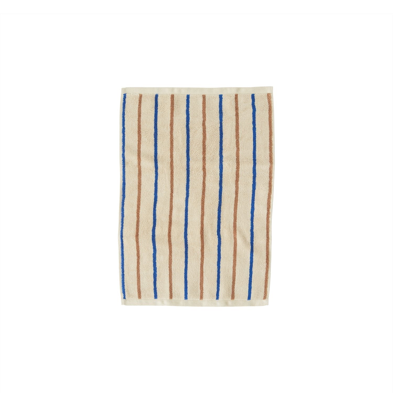 Raita Towel - 40x60 cm - Caramel / Optic Blue