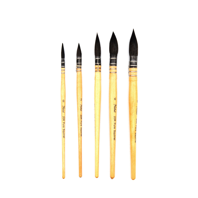 PETIT-GRIS - 100% Pure Pointed Squirrel Hair Mop Brush