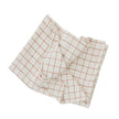 Grid Tablecloth Offwhite / Red - 260x140 cm