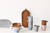 Tiny Inka Cup - Pack of 2 - Dusty blue / Clay