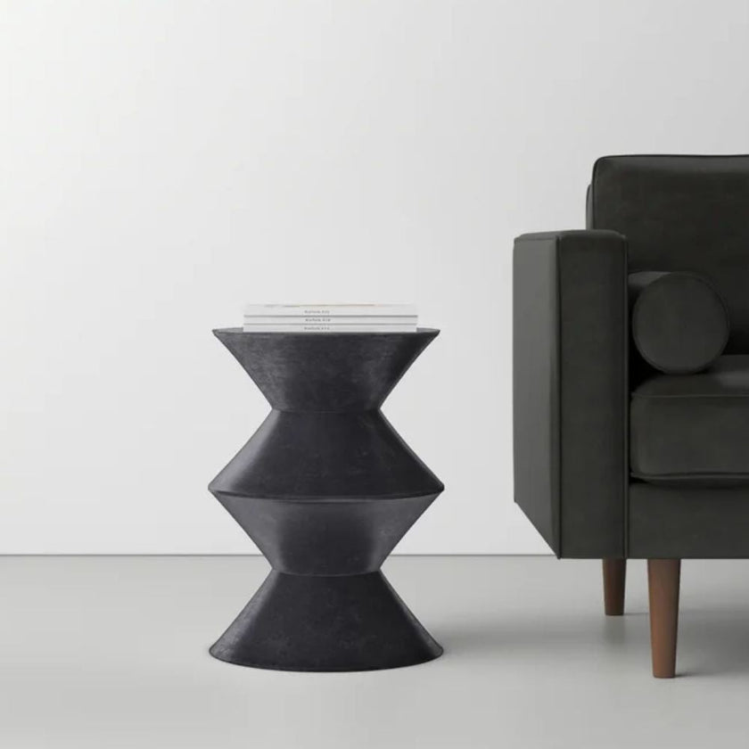 Charlie Concrete Terrazzo Mid-Century End Table