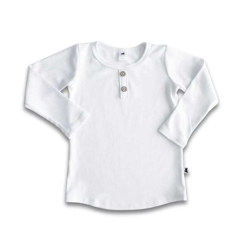 Kids' Bamboo Henley Long-Sleeve Shirt | Navy