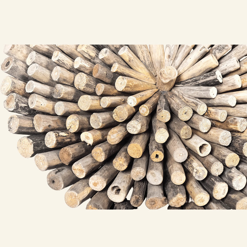 Décoration murale en bois flotté naturel