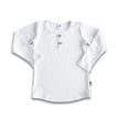 Kids' Bamboo Henley Long-Sleeve Shirt | White
