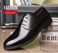 Men's Genuine Leather Business Dress Shoes – Wide Fit, Sizes 34–48