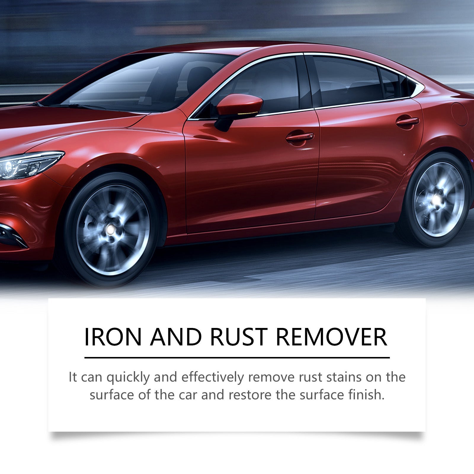 Car Rust Remover & Tire Cleaner Spray – Multi-Surface Stain & Rust Removal (120ml)