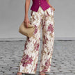 Elegant Buttoned Vest Top And Summer Slimming Wide-leg Pants Two-piece Set For Women