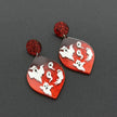Halloween Day Ornament Colorful Ghost Eyes Funny Acrylic Earrings For Women