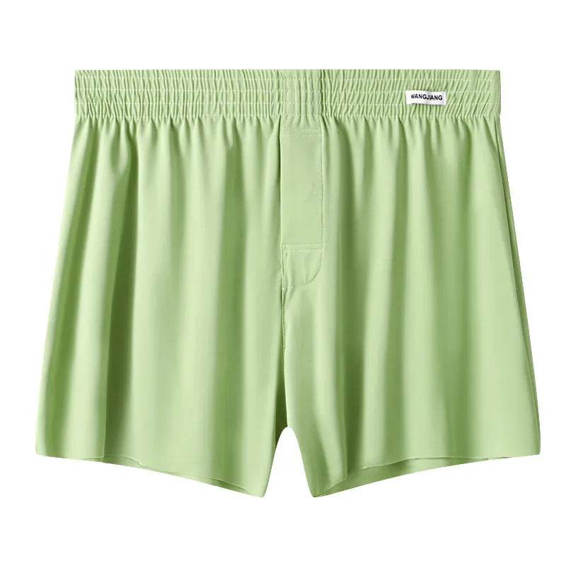 Men's Ice Silk Underwear Plus Size Loose Boxer Mid Waist
