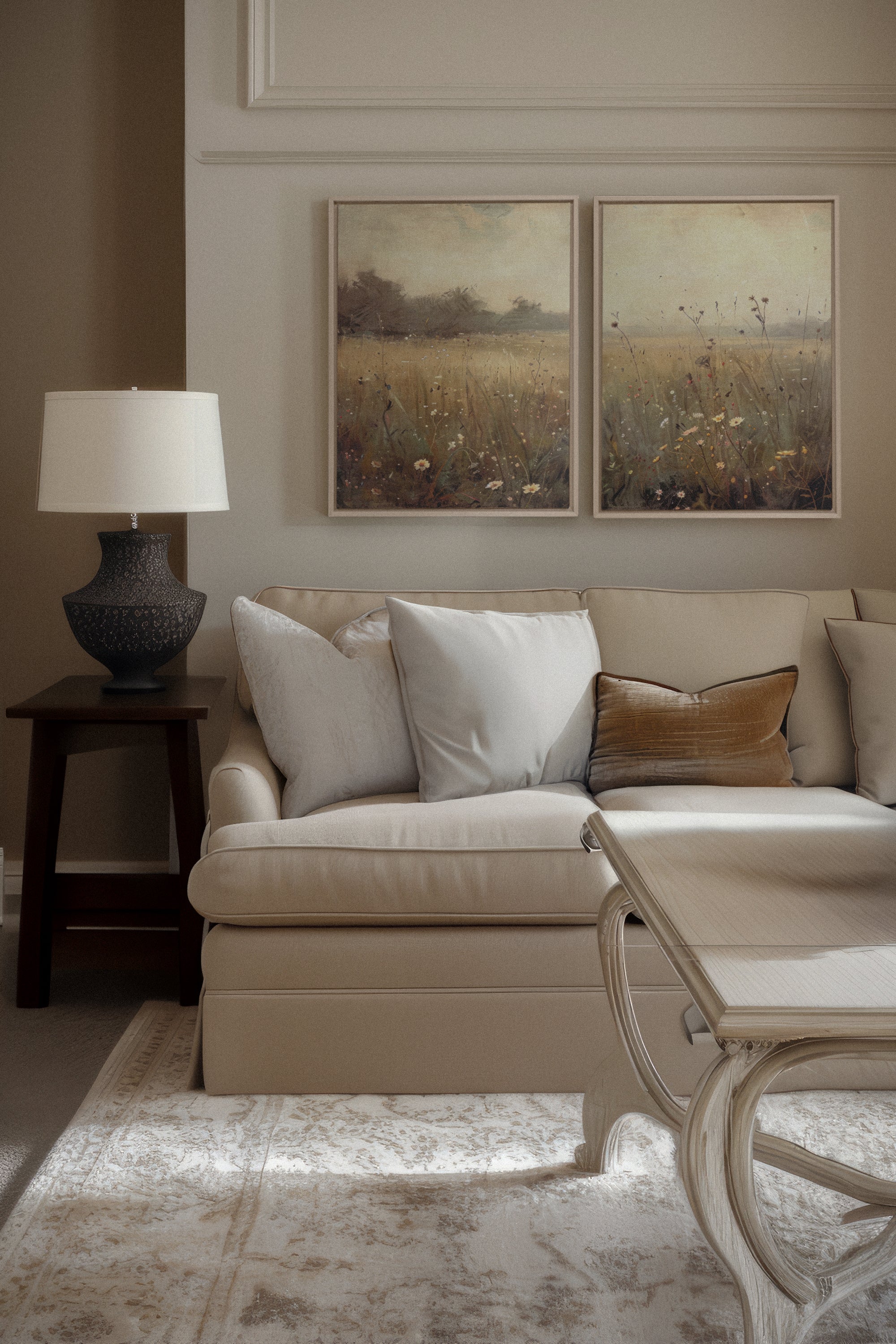 COMBINAISON GREENSCAPE (2 Oeuvres sur toile étirée)