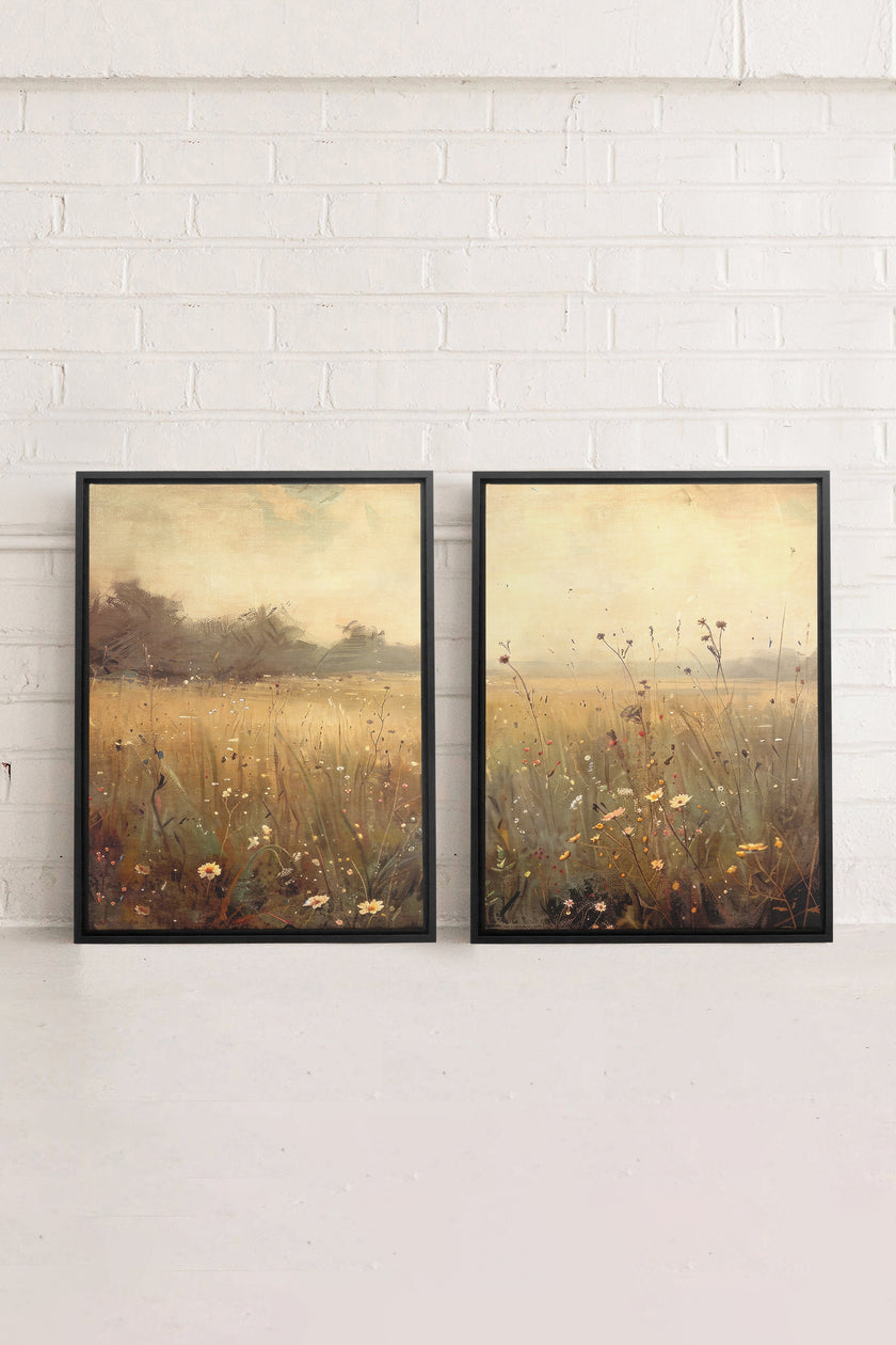 COMBINAISON GREENSCAPE (2 Oeuvres sur toile étirée)