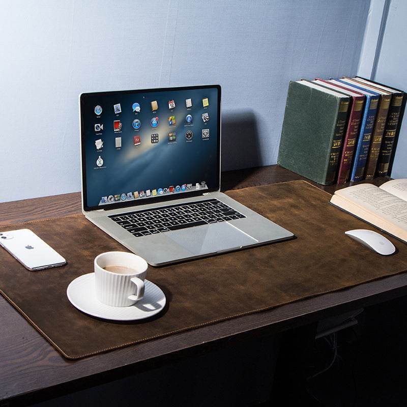 Extra large non-slip computer desk pad - Leather Pad