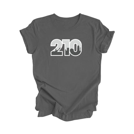 210 San Antonio Texas USA Area Code City Skyline Gift - Unisex T-Shirt - Inspired X