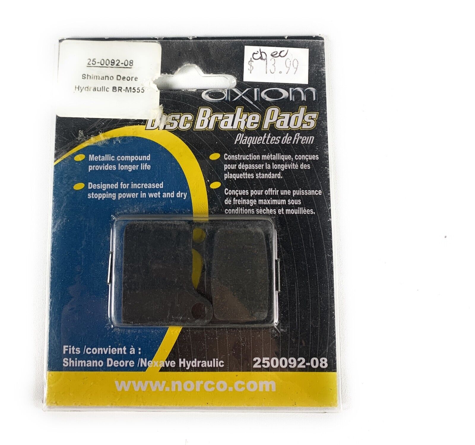 Axiom Metallic Disc Brake Pads For Shimano Deore (2 POT) – こんにちはマート ...