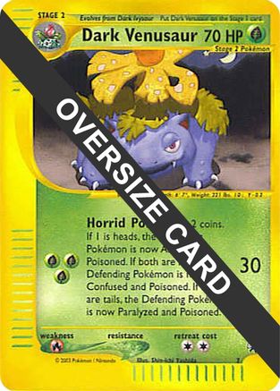 Dark Venusaur - 7 (Best of Game 7 Promo) - Jumbo Cards