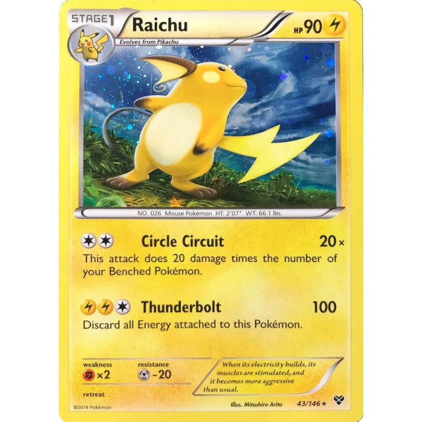 Raichu - 43/146 (Cosmos Holo) (043/146) (BLE)