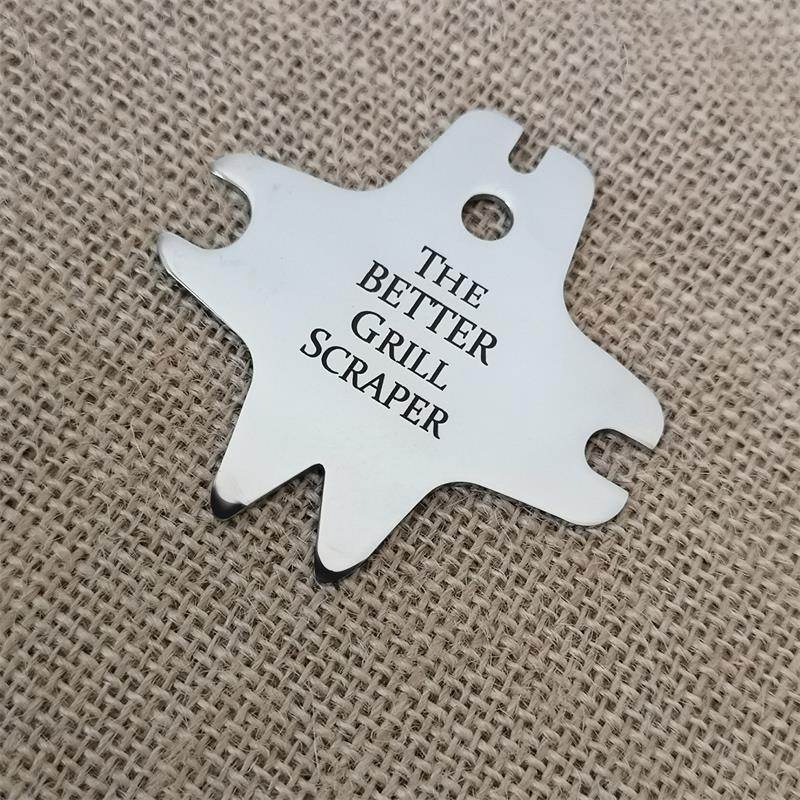 Stainless steel barbecue Grill scraper