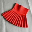 Girls Autumn Clothing Knitted Skirt High Waist Pleated Mini Skirt