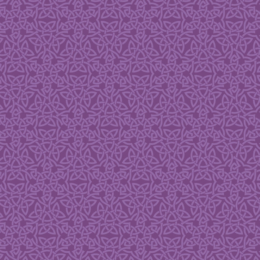 Celeste - Camelot Fabrics - Celtic Knots - Purple