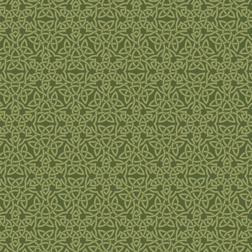 Celeste - Camelot Fabrics - Celtic Knots - Green
