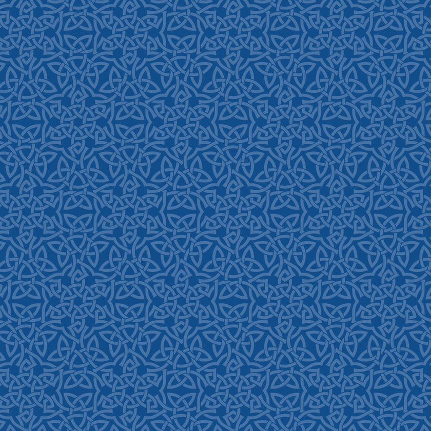 Celeste - Camelot Fabrics - Celtic Knots - Blue