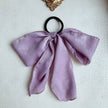 Silk satin oversized bow tie Hair Scrunchies ponytail Holder