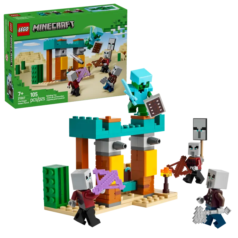 LEGO - 21267 - MINECRAFT - La patrouille du désert des Illagers - 105 pièces