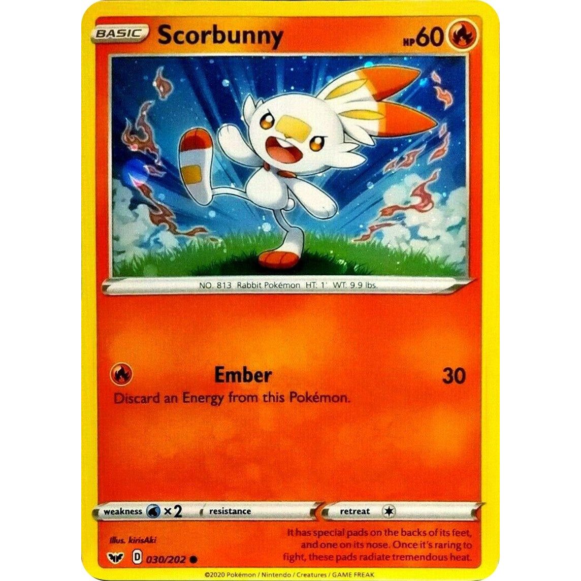 Scorbunny - 030/202 (Cosmos Holo) (030/202) (BLE)