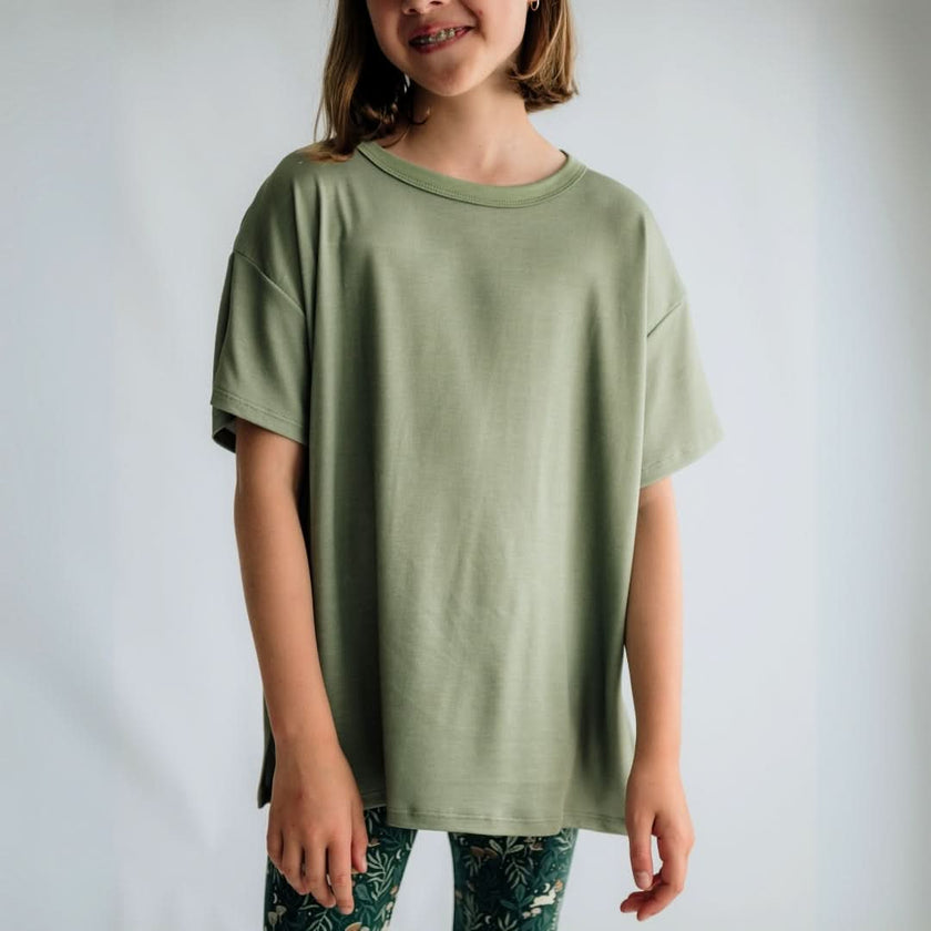 Youth Bamboo Oversized T-Shirt | Graphite