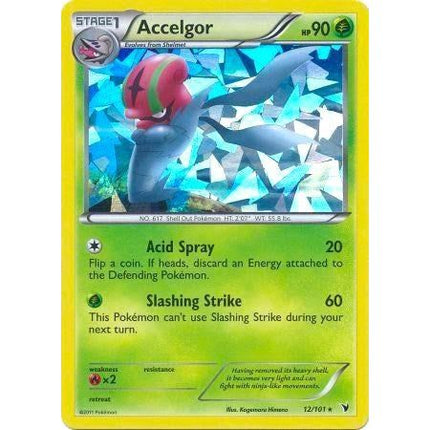Accelgor - 12/101 (Cracked Ice Holo) (012/101) (PR)