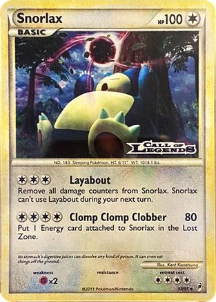 Snorlax - 33/95 (Prerelease) - Nintendo Promos Holofoil