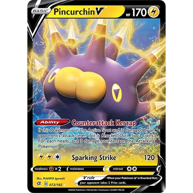 Pincurchin V (072/192) (SWSH02)