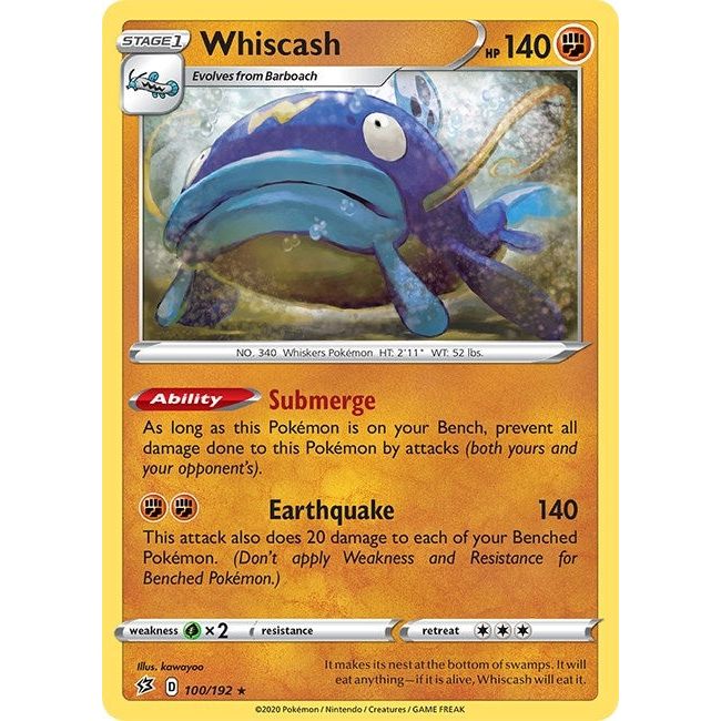 Whiscash (100/192) (SWSH02)