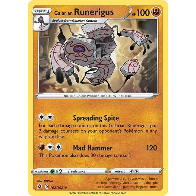 Galarian Runerigus (102/192) (SWSH02)
