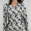 Fashion Printed Muslim Robe Abaiya Dress